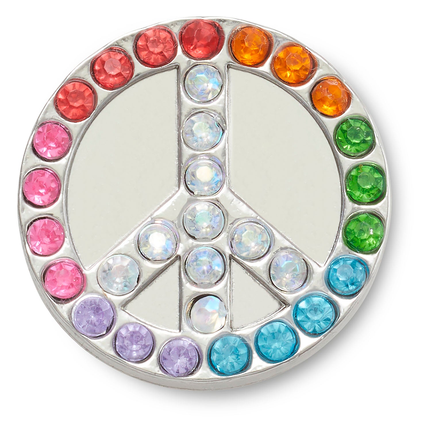 Glitter Elevated Peace Sign Jibbitz Crocs South Africa