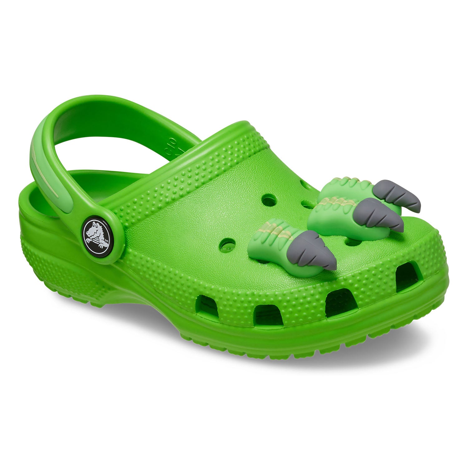 Neon green 2025 crocs with fur